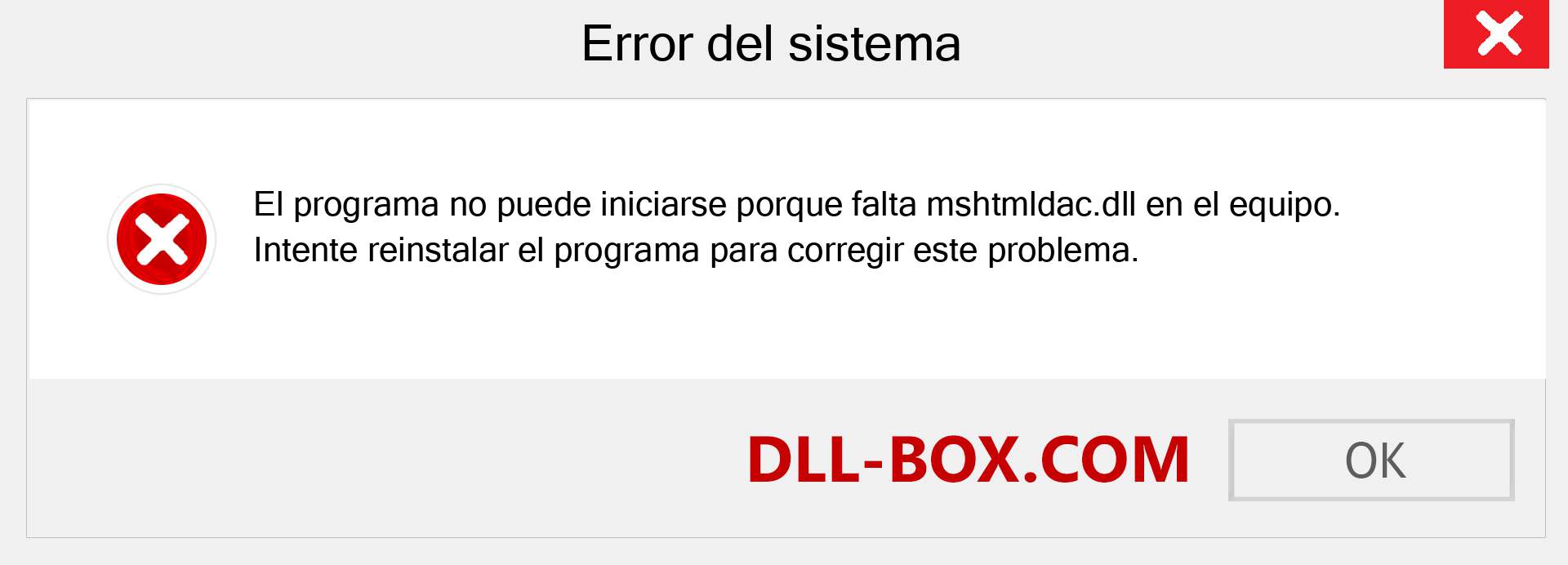 ¿Falta el archivo mshtmldac.dll ?. Descargar para Windows 7, 8, 10 - Corregir mshtmldac dll Missing Error en Windows, fotos, imágenes